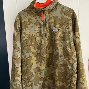 Patagonia Mens Reversible Zip Pullover -Large